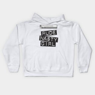 A Very Peculiar Practice - Rude Nasty Girl Kids Hoodie